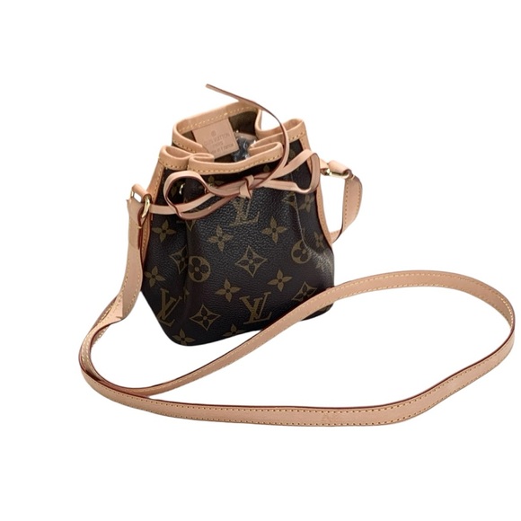 🆕 Louis Vuitton Style Nano Noe Brown Monogram Canvas Shoulder Bag 🆕 - Picture 2 of 10